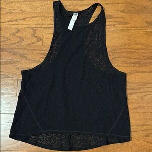 Vimmia Sheer Black Lace Tank Small